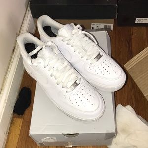 All white Air Force ones